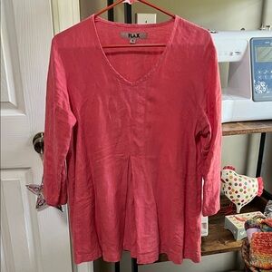Flax Women's coral Blouse
